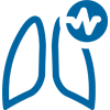 Lung cancer orchestrator icon blue