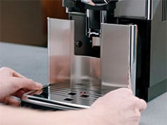 מכונת האספרסו פיליפס Saeco הודעת 'רוקן את מכל הקפה הטחון'