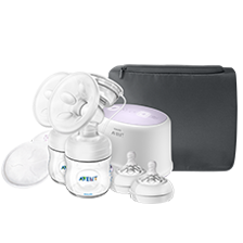 משאבת חלב חשמלית Comfort Double ופטמות Philips Avent