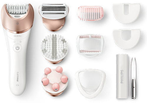 satinelle epilator with accessories