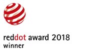 סמל זוכה פרס Reddot לשנת 2018
